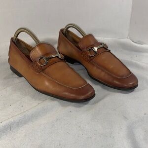 Magnanni Men's Rafa li Cognac Leather Bit Loafers